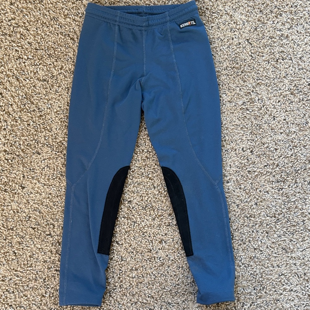 Kerrits Kids Blue and Black Riding Leggings